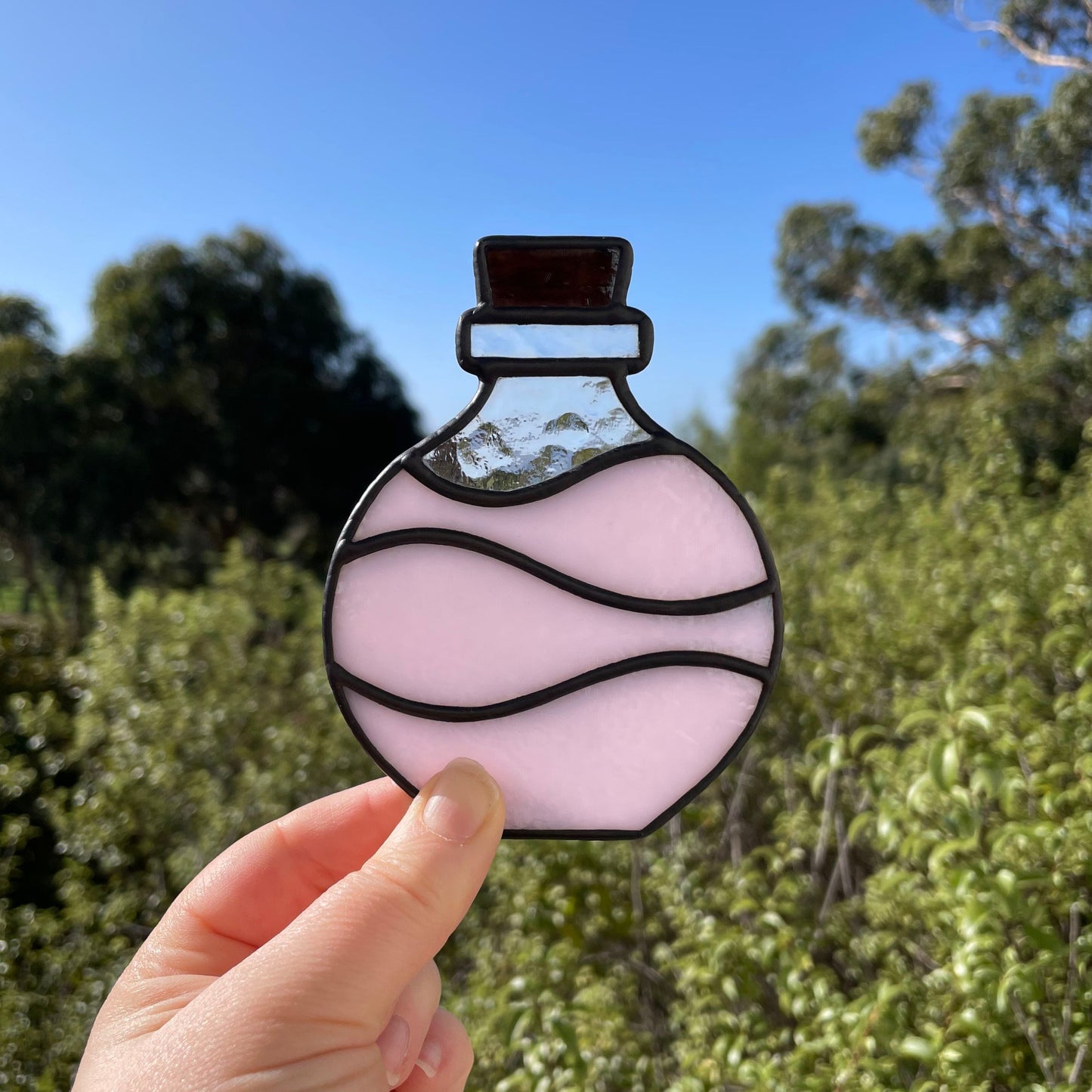 Potion Bottle Tea Light – Pink
