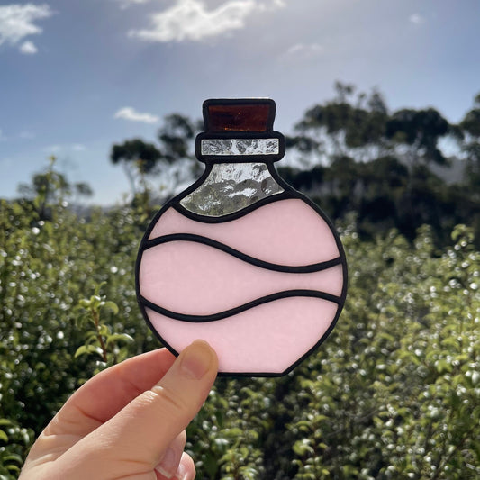 Potion Bottle Tea Light – Pink