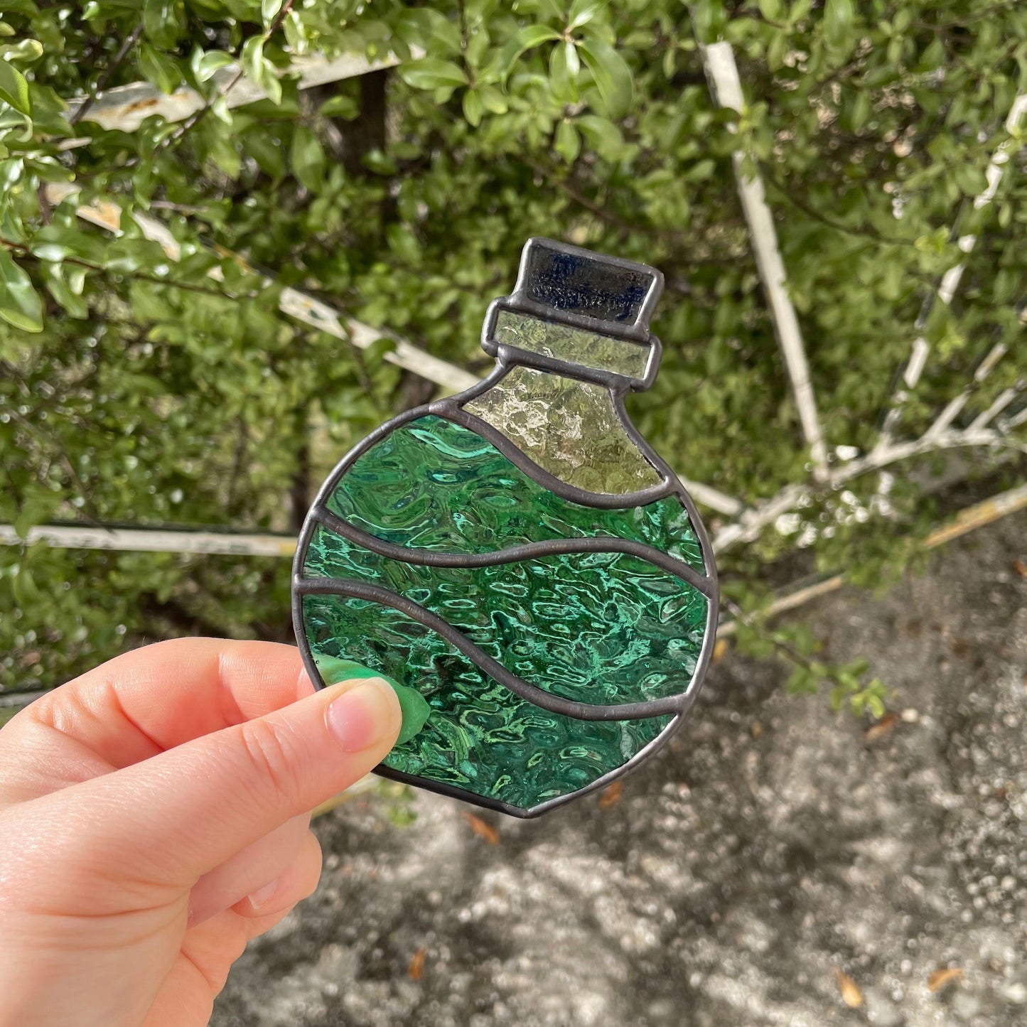 Potion Bottle Tea Light – Teal