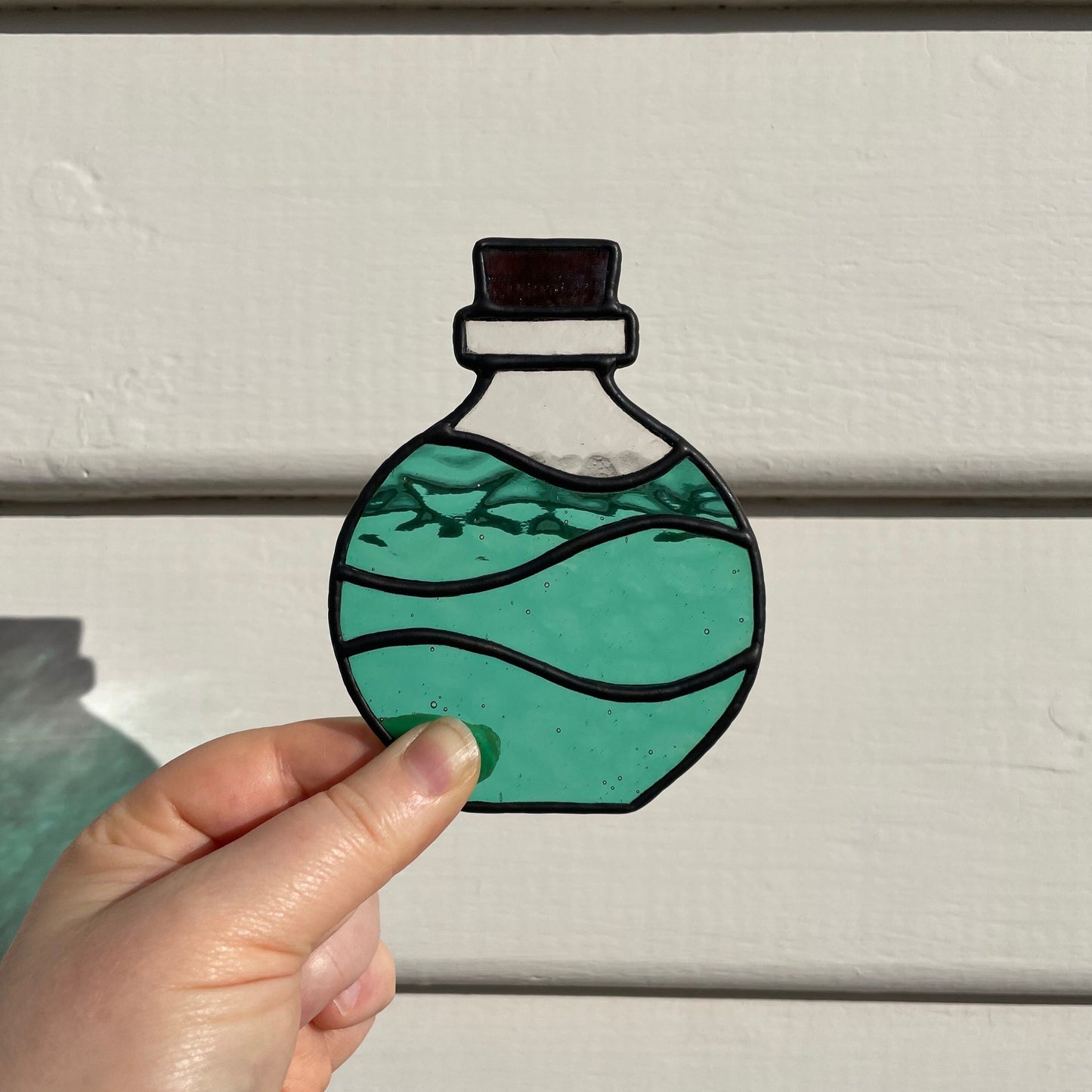 Potion Bottle Tea Light – Teal