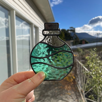 Potion Bottle Tea Light – Teal