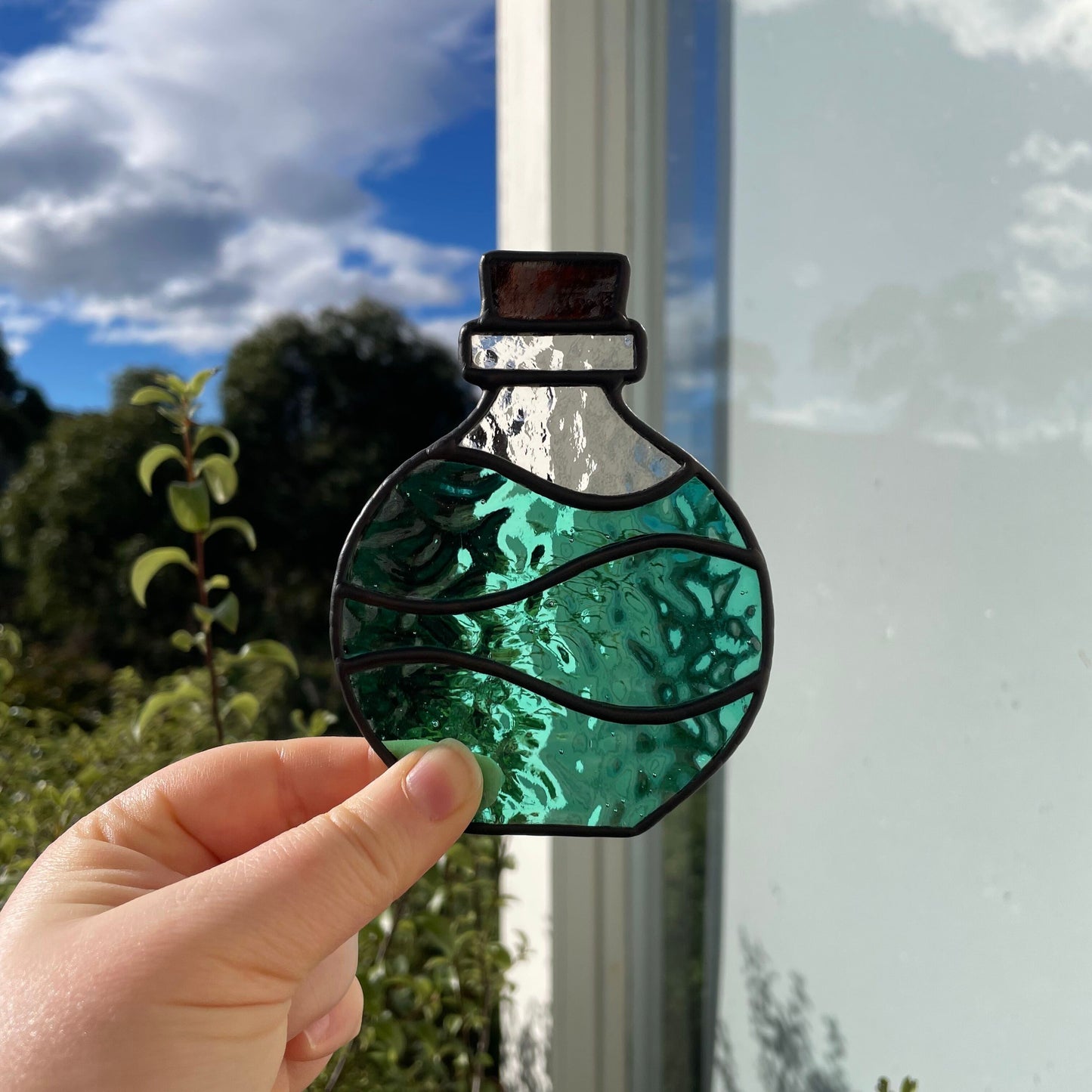 Potion Bottle Tea Light – Teal