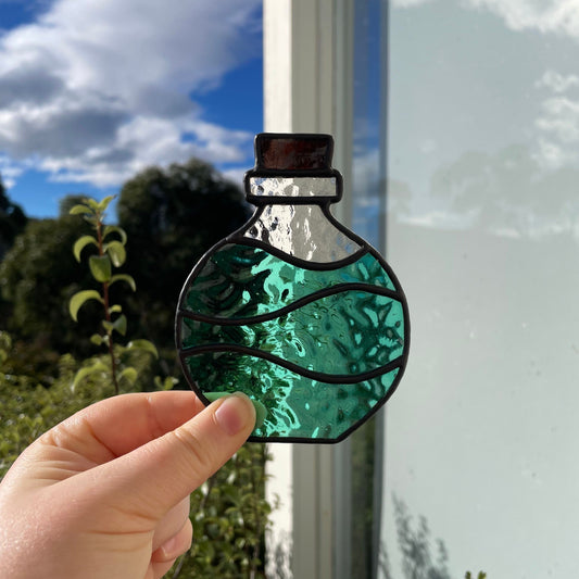 Potion Bottle Tea Light – Teal