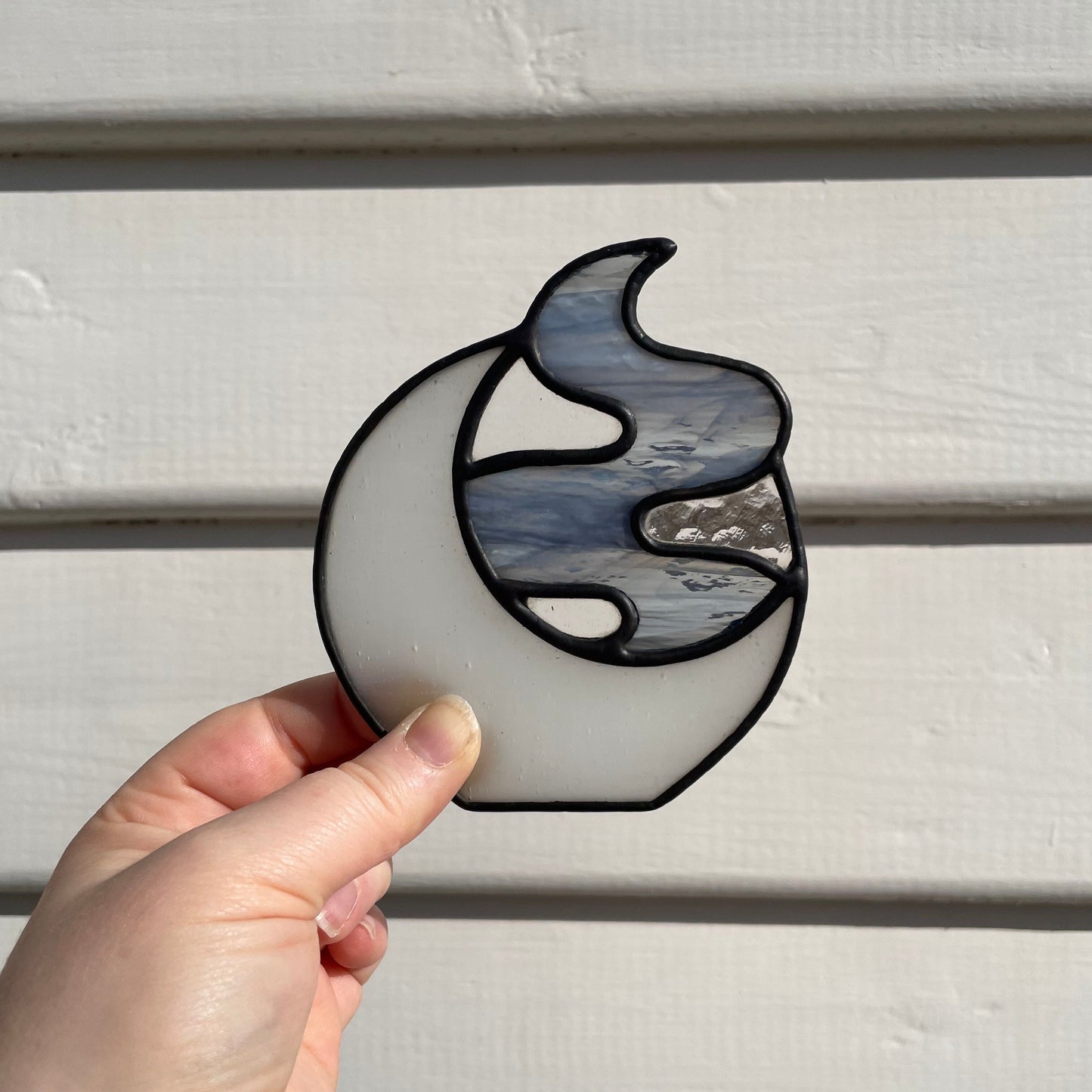 Smokey Night Tea Light - Silvery Moon