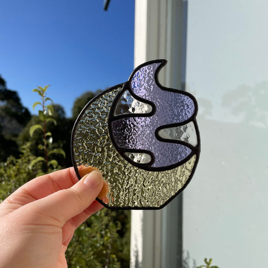 Smokey Night Tea Light - Yellow Moon
