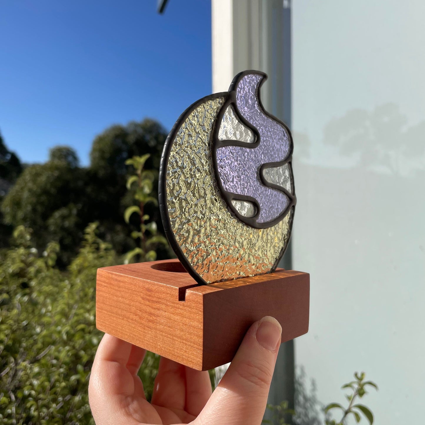 Smokey Night Tea Light - Yellow Moon